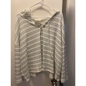Boutique oversized stripped hoodie!